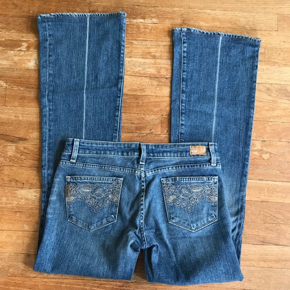 Paige Denim Laurel Canyon Low Rise Boot Cut Jeans - Picture 7 of 8
